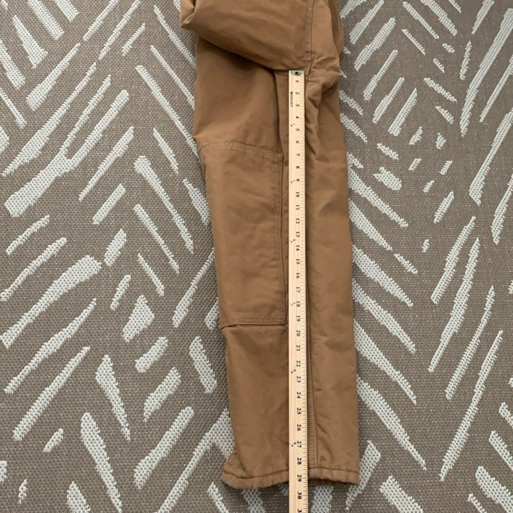 Carhartt Vintage Quilted Lined Double Knee Overalls R02 BRN Made In USA 36x30 - Picture 17 of 17